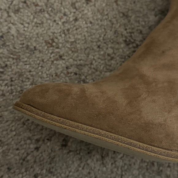 Lulu’s x Matisse Spirit Fawn Pointed Toe Camel Suede Ankle Block Heel Boots NWOT - Picture 14 of 15